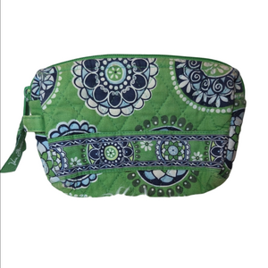 Vera Bradley Cupcakes Green Cosmetic Travel Bag
